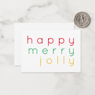 De Notas FELIZ NATAL 3,5x2,5 Cartão Plano Nota