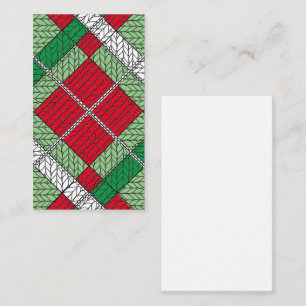De Notas FÉRIAS ARGYLE TRICÔ 3.5x2 Cartão Plano / Vertical