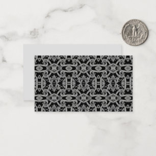 De Notas GOTHIC 3.5x2 Cartão Plano / Horizontal