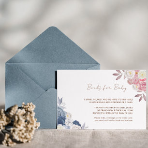 De Notas Livros Florais Boho Pampas para Cartão Bebê
