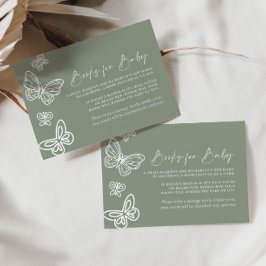 De Notas Livros Verdes Sage para Cartão Bebê