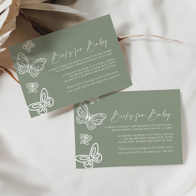 De Notas Livros Verdes Sage para Cartão Bebê (Criador carregado)