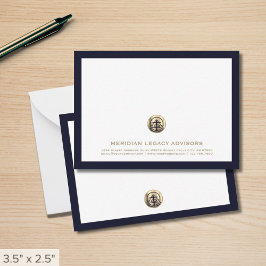 De Notas Logotipo Dourado personalizado profissional Cartão