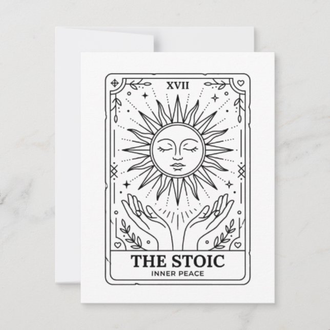 De Notas O Cartão Tarot Estóico (Frente)