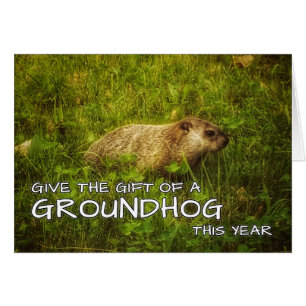 Dê o presente de um cartão de Groundhog este ano