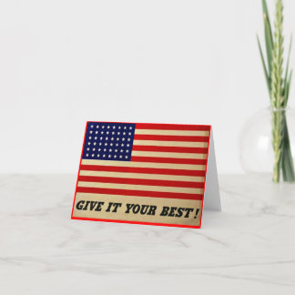 Dê o seu melhor cartão postal da bandeira american