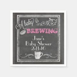 De Papel Bebê está criando guardanapo (garota)