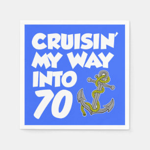 De Papel Cruisin minha maneira em 70 guardanapo temáticos