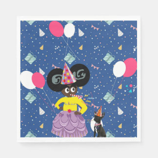 De Papel Ella B. Jenkins parte guardanapo azul