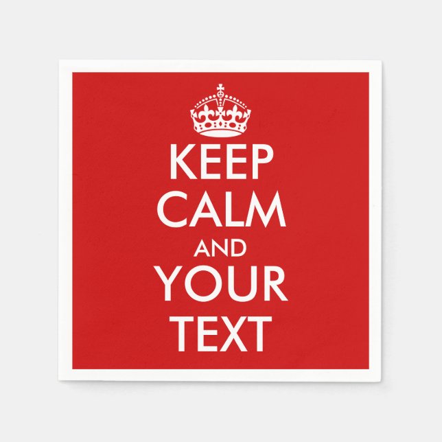 De Papel Faça seu próprio guardanapo tranquilo (Frente)