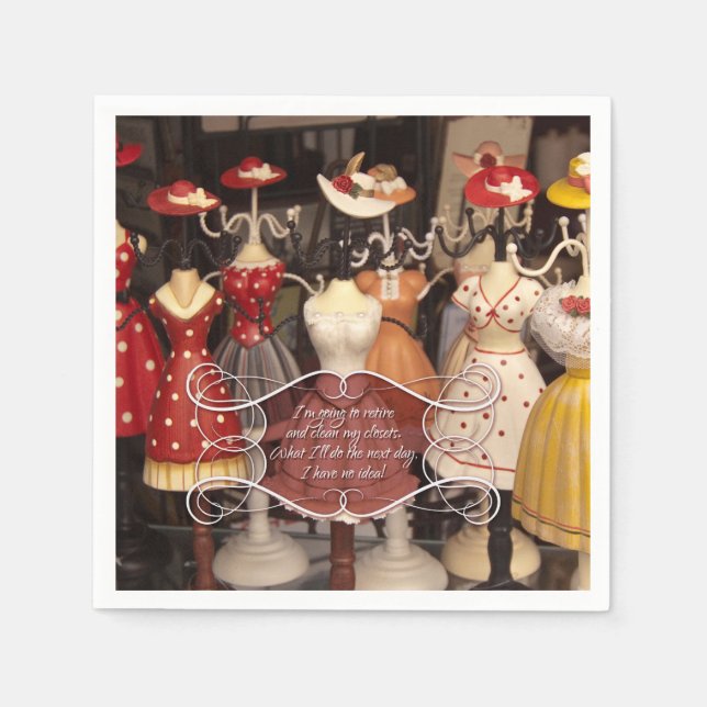 De Papel guardanapo aposentado (Frente)