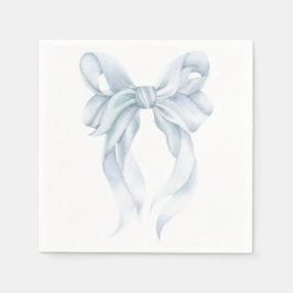 De Papel Guardanapo com Laço Azul