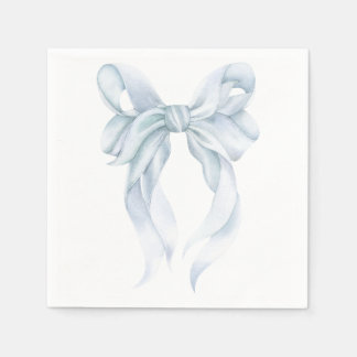 De Papel Guardanapo com Laço Azul