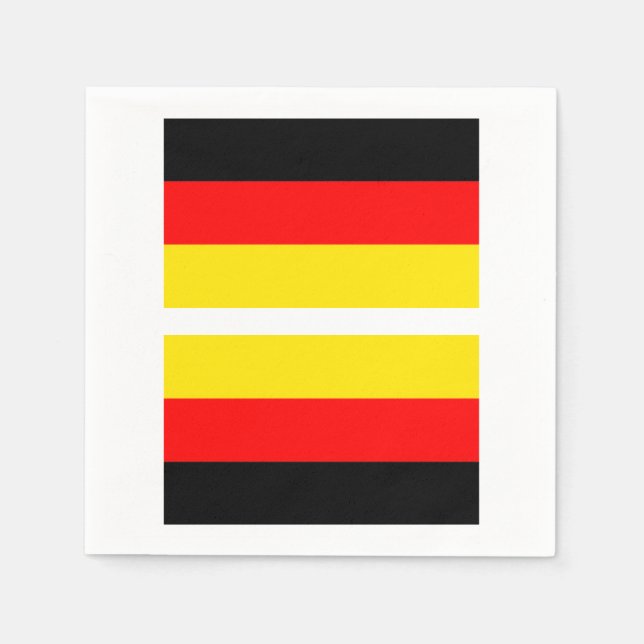 De Papel Guardanapo da Bandeira Alemã (Frente)