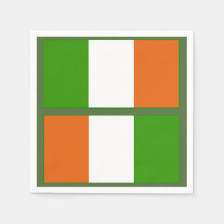 De Papel Guardanapo da Bandeira Irlandesa