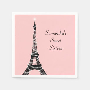De Papel Guardanapo da torre Eiffel do doce dezesseis
