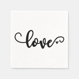 De Papel Guardanapo do amor do roteiro, pia batismal preta