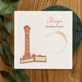 De Papel guardanapo do cocktail Chicago