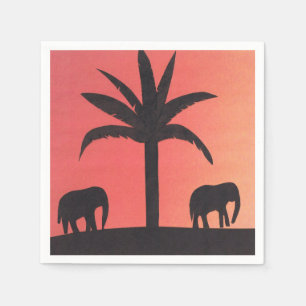 De Papel Guardanapo do cocktail com design do elefante