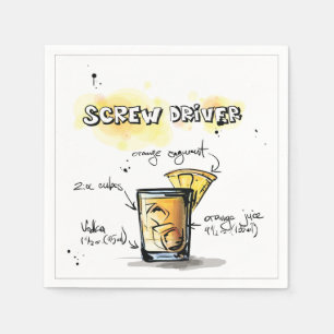 De Papel Guardanapo do cocktail da receita da bebida da