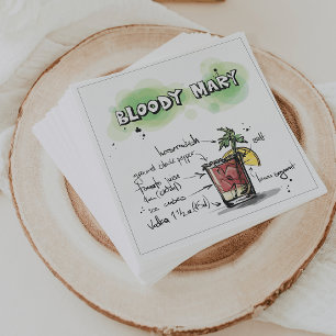 De Papel Guardanapo do cocktail da receita da bebida do