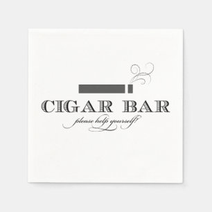 De Papel Guardanapo do cocktail do bar do charuto