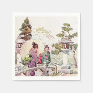 De Papel Guardanapo do estilo japonês