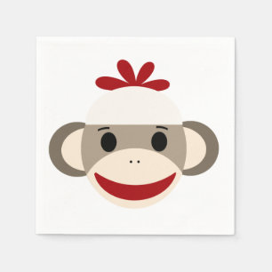 De Papel Guardanapo do Livro Branco do macaco da peúga