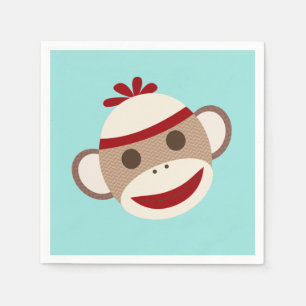 De Papel Guardanapo do macaco da peúga