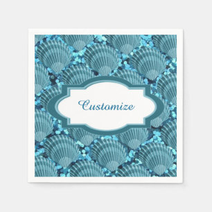De Papel Guardanapo do Seashell da faísca da cerceta