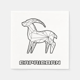 De Papel Guardanapo do sinal do zodíaco do Capricórnio