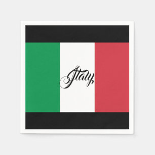 De Papel Guardanapo italianos da bandeira