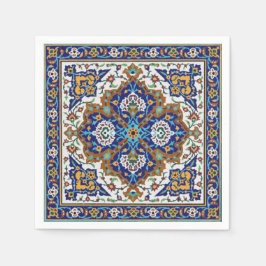 De Papel guardanapo mural malhado elaborado persa