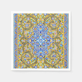 De Papel guardanapo mural malhado elaborado persa