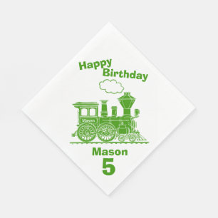 De Papel Guardanapo nomeados do aniversário dos meninos