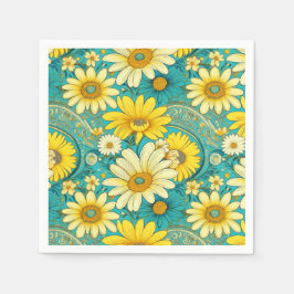 De Papel Guardanapo Paisley Daisy