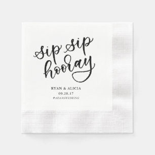 De Papel Guardanapo personalizado do sorvo do sorvo Hooray