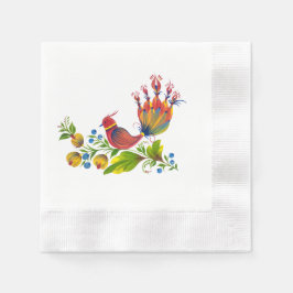 De Papel Guardanapo Vibrante Pássaro da Felicidade