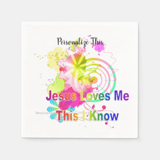 De Papel Jesus me ama guardanapo