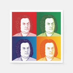 De Papel Johann Sebastian Bach guardanapo