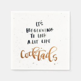 De Papel O guardanapo do coquetel