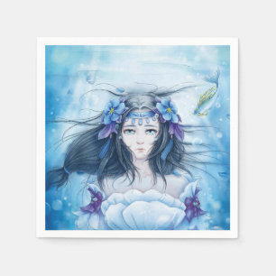 De Papel Princesa subaquática Guardanapo