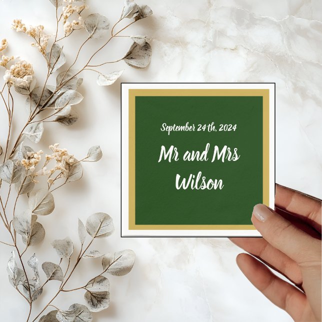 De Papel Quadro Dourado Elegante sobre guardanapo Dourado c (Criador carregado)