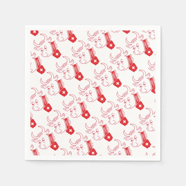 De Papel Suíça - Suisse Svizzera - Svizra guardanapo (Frente)