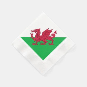 De Papel Y Ddraig Goch: Guardanapo inventados bandeira do