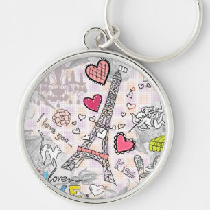 De Paris com chaveiro do amor
