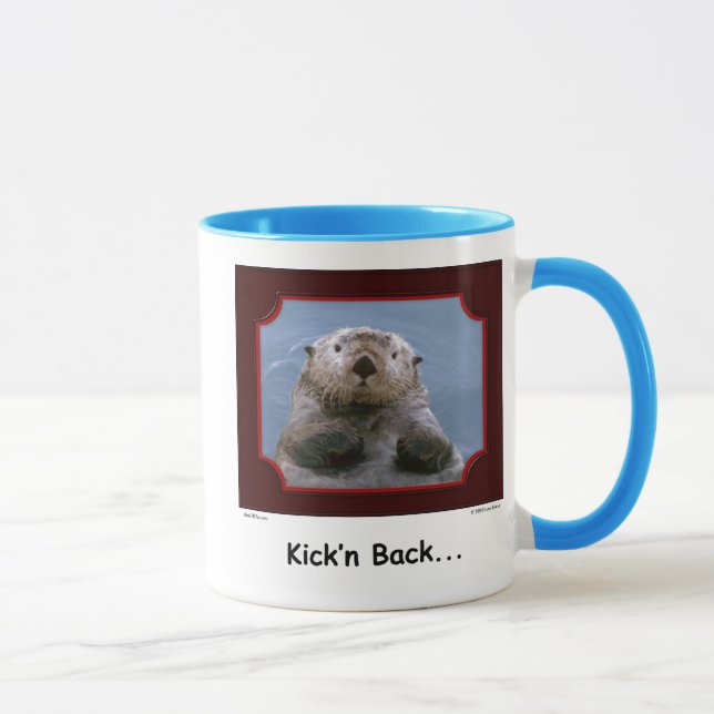 De "parte traseira Kick'n!" Caneca da lontra de (Direita)