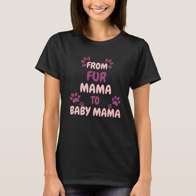 De Pele Mamãe Para Bebê Cachorro Cachorro T-Shirt (Frente)