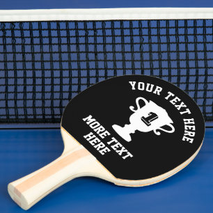 De Ping Pong Troféu personalizado raquete pingpong para ténis d