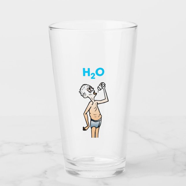 De Pint Copo H2O O Homem Sedento (Frente)